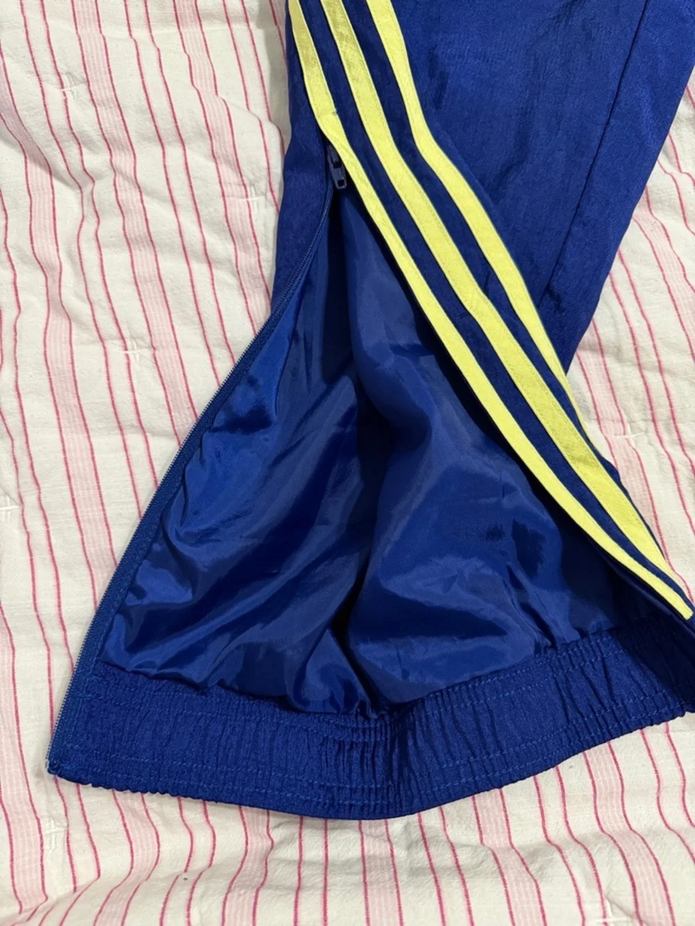adidas Royal Blue Athletic Jersey with White Logo large